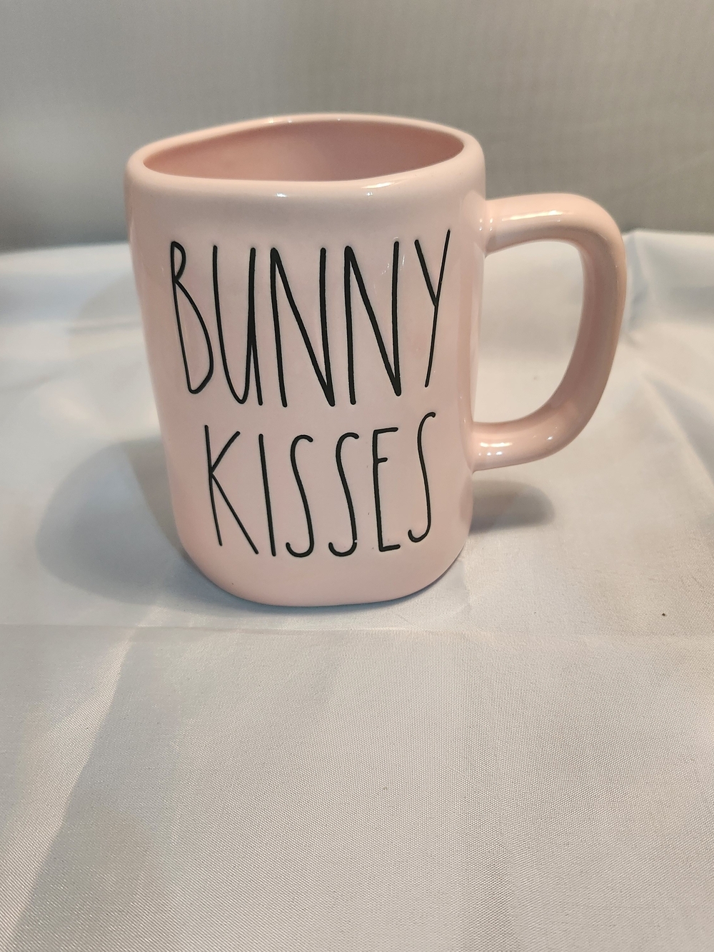 Rae Dunn Pink "Bunny Kisses" Ceramic Mug